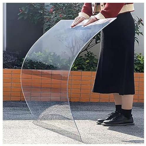 Planchas De Policarbonato Para Tejados,Placa Protectora De Techo Transparente,Láminas De Policarbonato Planchas,para Techos,Terraza,Jardín,Hojas De Invernadero,Marqu(Size:60*100 cm,Color:Clear：1.8 mm)