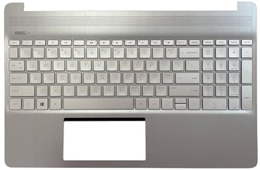 Table-King Teclado de Repuesto sin retroiluminación para HP Pavilion 15-DY 15-EF 15s-eq 15s-fq 15T-DY100 15Z-EF100 17-CA1022CY con Tapa C, con Panel táctil