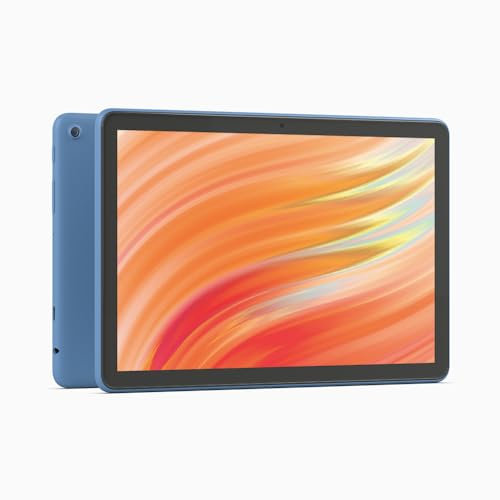 Fire HD 10-Tablet 2023 (Neueste Generation), für Entspannung optimiert, brillantes 10,1-Zoll-Full-HD-Display, Octa-Core-Prozessor, 3 GB RAM, bis zu 13h Akkulaufzeit, 32 GB, blau, ohne Werbung