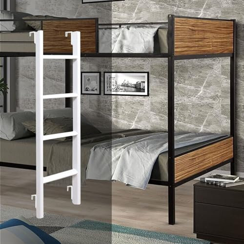 QLXYYFC Bunk Ladder Bed Step Ladder, Hanging Ladder With Hooks Bracket, Bedroom Bed Replacement Ladder, 45/51/55/59 Tall Loft Climb Ladder(130cm(51))