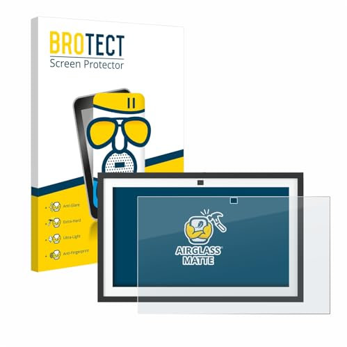 BROTECT Entspiegelungs Schutzglas für Amazon Echo Show 15 2024 Schutzfolie Panzer Folie Glas Matt [Extrem Kratzfest 9H, Anti-Reflex]