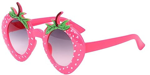 COLLBATH Lustige Erdbeerbrille Für Kostümpartys Partyzubehör Und Modisches Accessoire Flexible Sonnenbrille Im Fruchtstil Für Hawaii-luau Und Strandpartys