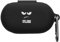 kwmobile Silicone Case Compatible with Anker Soundcore V20i Case Cover - Don't Touch My Headphones White/Black/Black