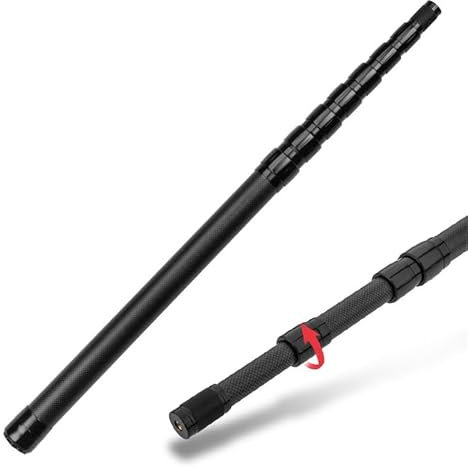 Mehrzweck-Teleskopstange mit einem Standard 8mm Gewindeanschluss an der Spitze, um die Vielseitigkeit zu erweitern.(500cm(197inch))