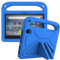 Kids Tablet Case Compatible with Amazon Fire 7 (2022),Case with Kickstand, Heavy Duty Shockproof EVA Protective Cover with Handle/Shoulder Strap Bumper Protective Kids Cover (Blue)