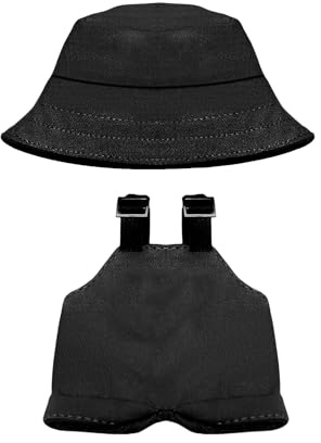Bekleidung für 17CM Plüsch, 17 cm Große Puppenkleidung, Bekleidungs Zubehör für 17CM Puppe, Puppenkleidung, Bucket Hat und Latzhose Set, Ohne Puppe