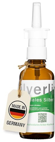 Kolloidales Silber Nasenspray 50 ml – Ultrafein, viele Silberpartikel, vergleichbar mit 25 ppm und 100 ppm, natürliche Alternative