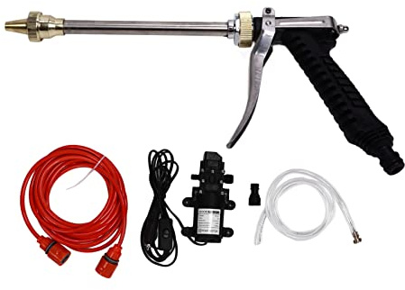 Kit d'arrosage à eau de jardin haute pression pompe à eau 12 V 100 W G1/2 filetage extérieur nettoyeur haute pression portable pour lavage de voiture