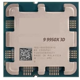 9 Processore desktop sbloccato 9950X3D a 16 core e 32 thread Il pacchetto bulk di CPU da gioco più potente