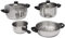 MAGEFESA ® Royal batería de cocina, 6 piezas, fabricada en Acero Inoxidable, Compatible con Todo Tipo de Fuego, INDUCCIÓN. Fácil Limpieza y Apta lavavajillas