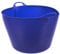 Kerbl Trog FlexBag blau (flexibler Futtertrog, Müslischüssel, Fassungsvermögen 60 Liter, Futtereimer mit zwei Griffen) 326198