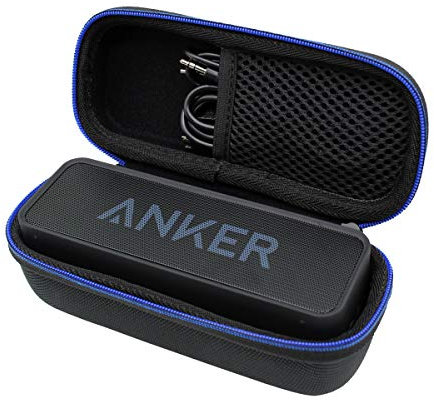 Duro Viaje Estuche Bolso Funda para Anker SoundCore&SoundCore 2 Altavoz Bluetooth Portátil, Altavoz inalámbrico Impermeable por GUBEE (Negro)