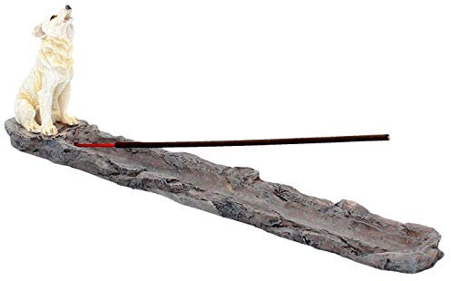 Nemesis Now Wolf Call Brûleur d'encens Blanc 29 cm
