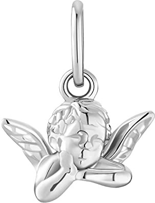 Amor Motivanhänger 925 Sterling Silber Unisex, Damen, Herren Anhänger, Silber, Gold, Kommt in Schmuck Geschenk Box