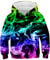 Belovecol 3D Kapuzenpullover Caosual Hoodie Jungen Mädchen Bunte Rauchen Lustige Pullover Gemusterte Sweatshirts mit Taschen 8 9 10 Jahre