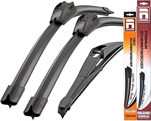 Recambo SCHEIBENWISCHER VORNE + HINTEN kompatibel für NISSAN NOTE | E11 | BJ 05-13 (3er Set: 600mm / 350mm / 300mm)