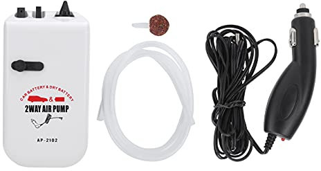 Mini-Sauerstoffpumpe, Luftpumpe Aquarium Mini Portable Mute Doppelte Geschwindigkeitseinstellung Sauerstoffpumpe Kompatibel mit Aquarium Auto 125-250V