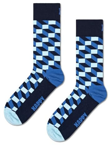 Happy Socks Unisex Filled Optic, Blau, 41-46 EU