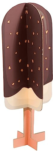 Deco Woerner Deko-Attrappe Sommerdeko EIS-Deko XXL-Deko EIS am Stiel Aufsteller 75 cm hoch