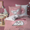 CTI Harry Potter Fly Bettwäsche, bedruckt, 140 x 200 cm, 100 % Baumwolle, Öko-Tex | Bettbezug 140 x 200 cm und Kissenbezug 63 x 63 cm | Rosa