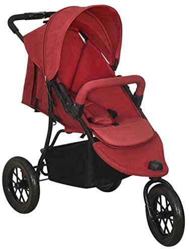 ZHOUMIN Kinderwagen, Buggy, Reisebuggy, Kinder Wagen, Kinderbuggy, Stroller Baby, Rot Stahl