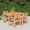 Tidyard 5-TLG. Garten Essgruppe Gartenmöbel Set Gartenbank Sitzgruppe Garten Set Garten Sitzgruppe Gartengarnitur Sitzgarnitur für Garten & Terrasse Massivholz Teak