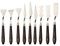 Jowoart 9 Pcs Flower Art Scraper Texture Knife Art Palette Knife Special-Shaped Scraper Oil Painting Acrylic Paint Tool for Art Students