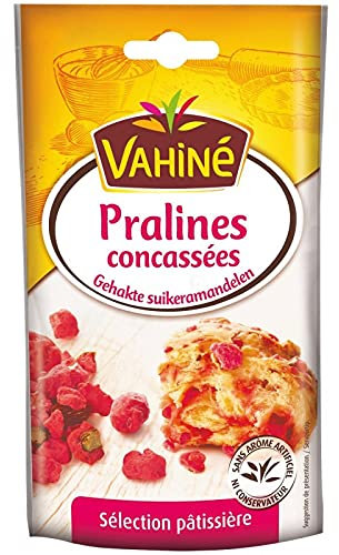 VAHINÉ - Sachet De Pralinés Roses 100G - Délices roses pour sublimer vos douceurs pâtissières - Irrésistibles saveurs sucrées - Un indispensable gourmandise pour vos préparations. - Lot De 4
