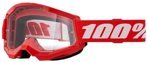 100% STRATA 2 Goggles - Sports Goggles for Motocross & Mountain Biking - Eyewear for Bike Riders - Motocross Goggles for Men