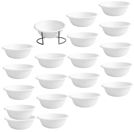 FRCOLOR 1set Reusable Cat Dog Feeding Bowls Pet and Cats Lightweight for Outdoor Use with Base