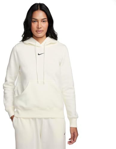 Nike DQ5860-133 Sportswear Phoenix Fleece Sweatshirt Damen SAIL/Black Größe S