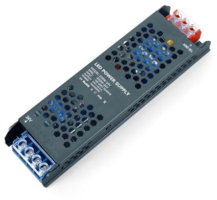 KSIBNW 24V Trafo LED 200W Netzteil Transformator AC 230V auf DC 24V Treiber Schaltnetzteil Kompakter Extrem Dünner Konstantspannung Niedervolttrafo für Lichtstreifen