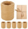 YOUNTHYE 6 Roll Raffia Ribbon, 1200m Paper String Natural Raffia Ribbon Craft Straw, Raffia Twine for Gift Wrapping, Crochet Crafting, Bouquets Decorations, Craft DIY Decoration