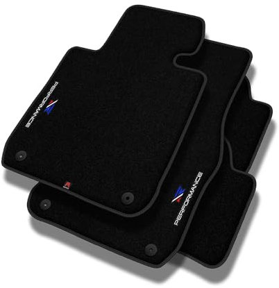 Performance Personalisierte Velours Fußmatten Auto für Audi 80 B4 1991-1995 - Premium, Perforiert, blau weiß rot -Präzise CNC-Stickerei, Design-Lochpaspel, Auto Fußmatten - Perfekt für Autofahrer und