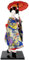 Lpitoy Japanische Geisha Kimono Doll Asian Kimono Puppe Statue Traditionelle Maiko -Puppe Asian Geisha Sammlerfigur Für Desktop -Ornamente