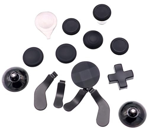 Deal4GO 1797STS2P 15-in-1 Ersatz Magnetischer Analog-D-Pad Standard Hoch Breite D-Pad Paddles Base für Xbox Elite Wireless Controller Serie 2 (schwarz), 1797STS2P