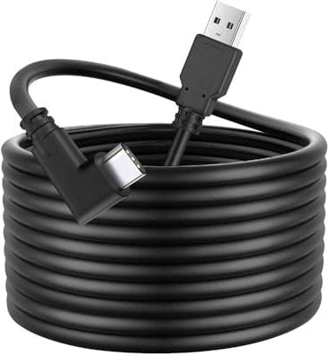 KWTOUL Link Cable 5M compatible with Quest 2/3/Pro Accessories PC/Steam VR High Speed PC Data Transfer USB 3.0 - TYPE-C Charging Cable Cable VR Headset