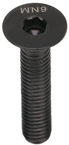 Fahrrad Vorbauschraube M6 x 30mm Steuersatz Kappenschraube Titanlegierung Universal Fahrrad Vorbau Schraube Befestigungsschraube Steuersatz Kappenschraube(Schwarz)