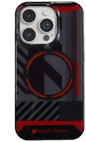 Audi IML Sport Case Hülle für iPhone 14 Pro 6.1 Schwarz hardcase AU-IMLMIP14P-RSQ/D2-BK