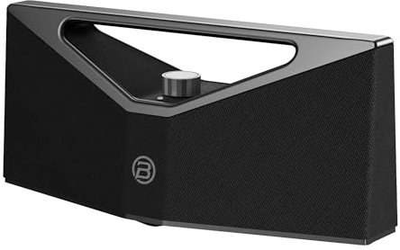 BUGANI Brief Pro Cassa Portatile Bluetooth 160W, Hi-Res Audio, 12 Ore di Riproduzione, Cassa Potente con Sottobasso per Jazz, Altoparlante Esterno per Campeggio, Spiaggia, Festa, Argento