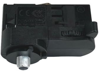 Qub Hängelampenadapter – 3-Phasen Schienensystem – Pendelleuchten Adapter – Schwarz – Zubehör für Stromschienen