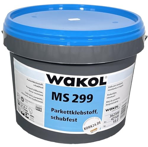 Parkettklebstoff festelastisch Wakol MS 299 bei kork24.de für Holz- und Korkfertiogparkett Massivparkett Landhausdielen