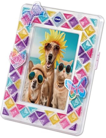 VTech Mosaic Magic Lights Bilderrahmen - Personalisierbarer Fotorahmen für Kinder
