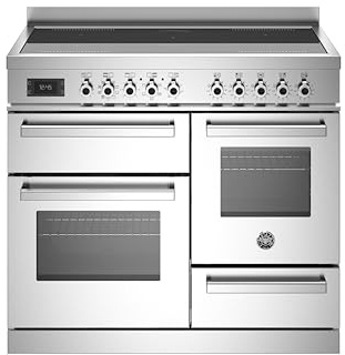 Bertazzoni Professional Series PRO105I3EXT 100cm wide Electric Range Cooker with Induction Hob - Stainless Steel - A Rated