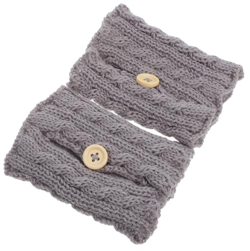 Garneck Mug Cozy Knitted Cup Sleeve 2pcs Woolen Yarn Insulation Soft Machine Washable Glass Cup for Home and Office Use