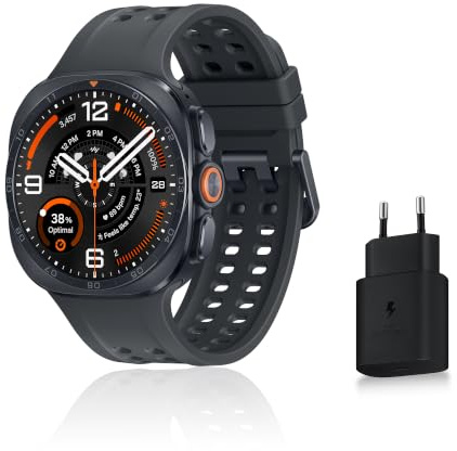 Samsung Galaxy Watch Ultra2, 4G, 47 mm, Noir Titane, Version FR | Montre Sport pour le Trail, la Plongée, le Cyclisme avec Suivi Samsung Health, Batterie de 800 mAh, Recharge Rapide