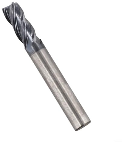 VHM Schaftfräser 4 Schneiden AlTiN-Beschichtung Vollhartmetall Fräser DIN 6527L 35° Spiralwinkel für HPC Stahl Gusseisen Kupfer Kunststoff Holz CNC und manuelle Fräsmaschinen(8mm)