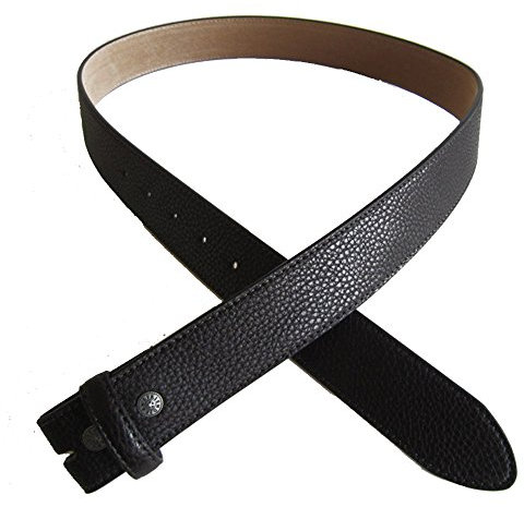 Jean's Friend New Black PU Imitate Leather Belt Gürtel Snap On Belt Gürtel (L 45 inches 115 cm)