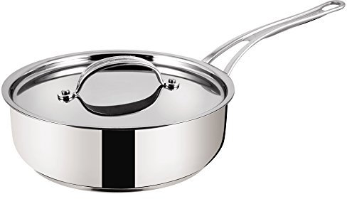 Tefal Jamie Oliver Premium Series Non-Stick Sautepan & Lid - 24cm, Stainless Steel