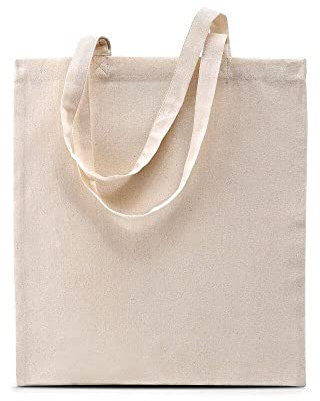 KiMood Sac en Coton Shopping Natural